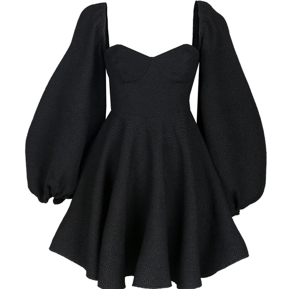 Wildfox Dresses & Skirts - Selkie Puff Sleeve Black Princess Dress